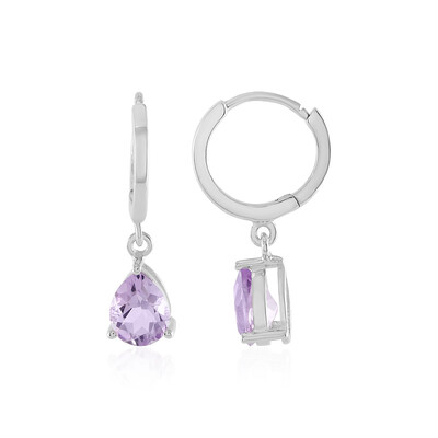 Lavendel-Amethyst-Silberohrringe