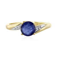 Blauer Madagaskar-Saphir-Silberring