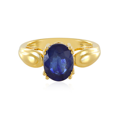 Blauer Madagaskar-Saphir-Silberring