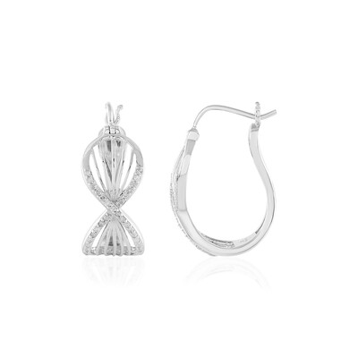 I2 (J) Diamant-Silberohrringe