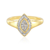 I2 (I) Diamant-Silberring