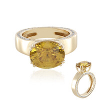 Gelber Zirkon-Goldring (de Melo)