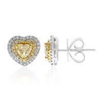 Gelber SI Diamant-Goldohrringe (CIRARI)