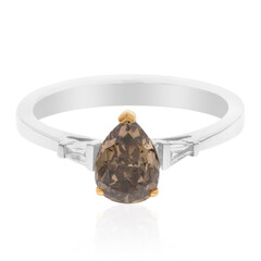 Schokoladen-Diamant-Goldring