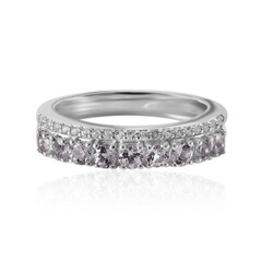 Ouro Preto-Pinkfarbener Topas-Silberring