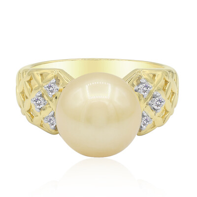 Goldene Südseeperlen-Goldring (TPC)