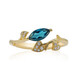 Londonblauer Topas-Goldring (Smithsonian)
