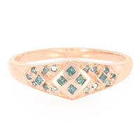 Fancy-Diamant-Silberring