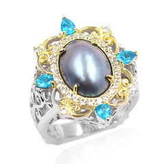 Mabe-Perlen-Silberring (Dallas Prince Designs)