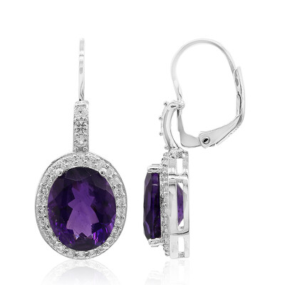 Marokkanischer Amethyst-Silberohrringe