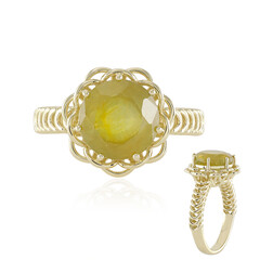 Gelber Madagaskar-Saphir-Goldring (Ornaments by de Melo)