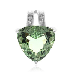 Rio Grande-Grüner Amethyst-Silberanhänger