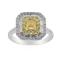 Gelber SI2 Brillant-Goldring (CIRARI)
