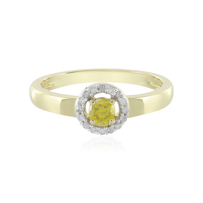 Gelber I4 Brillant-Goldring