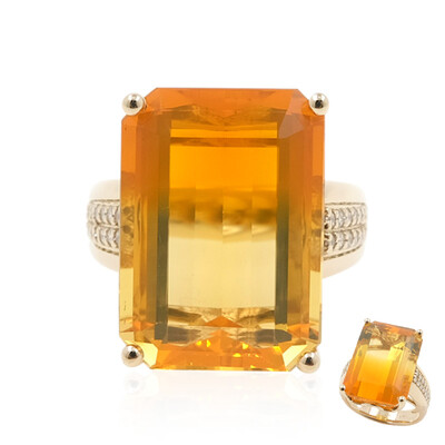 Mexikanischer Feueropal-Goldring (AMAYANI)
