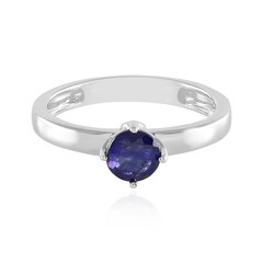 Blauer Madagaskar-Saphir-Silberring