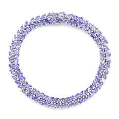 Tansanit-Silberarmband