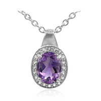 Amethyst-Silberhalskette
