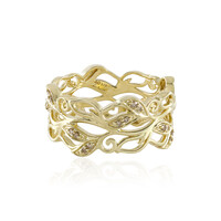 I2 Champagner-Diamant-Goldring (de Melo)