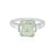 Grüner Amethyst-Silberring