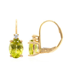 Dashihe-Peridot-Goldohrringe