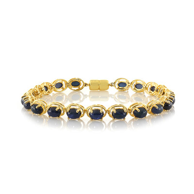 Blauer Stern-Saphir-Silberarmband