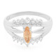 Padparadscha-Saphir-Silberring