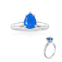 Äthiopischer Blauer Opal-Silberring