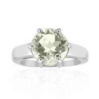 Grüner Amethyst-Silberring