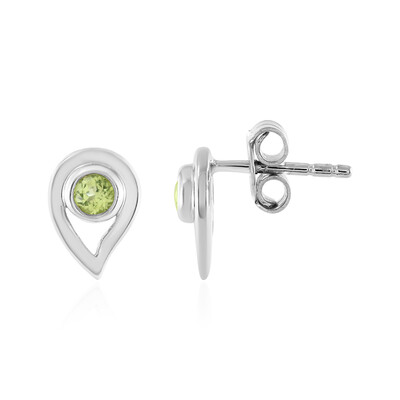 Peridot-Silberohrringe