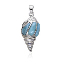 Larimar-Silberanhänger