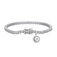 Weißer Topas-Silberarmband (Adela Silber)
