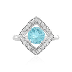Blauer Apatit-Silberring