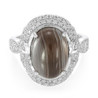 Botswana-Achat-Silberring
