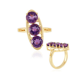 Sibirischer Amethyst-Silberring