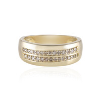 I2 Schokoladen-Brillant-Goldring (KM by Juwelo)