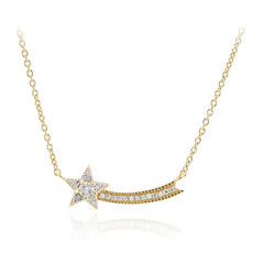 Weißer Topas-Silbercollier