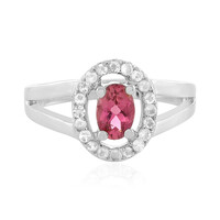 Pinkfarbener Turmalin-Silberring