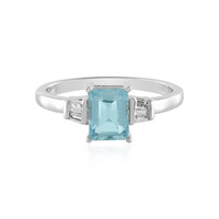 Brasilianischer Aquamarin-Silberring