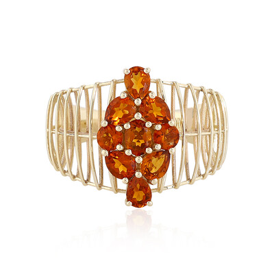 Brandy-Citrin-Goldring (Ornaments by de Melo)