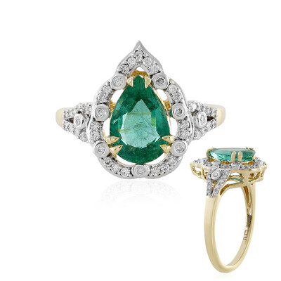 AAA-Sambia-Smaragd-Goldring (D'vyere)