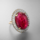 Rubellit-Goldring (AMAYANI)