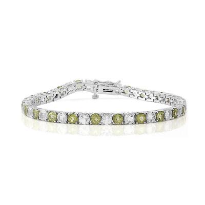 Peridot-Silberarmband