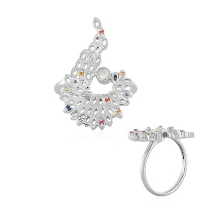 Welo-Opal-Silberring (MONOSONO COLLECTION)