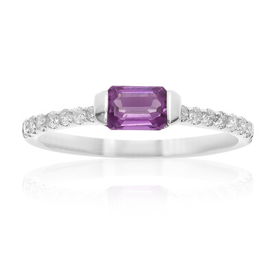 Pinkfarbener Saphir-Goldring (CIRARI)