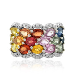 Saphir-Silberring