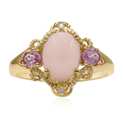 Pinkfarbener Opal-Goldring (CIRARI)
