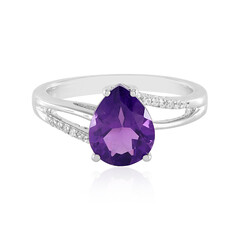 Sibirischer Amethyst-Silberring