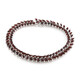 Mosambik-Granat-Silberarmband