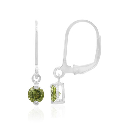 Peridot-Silberohrringe